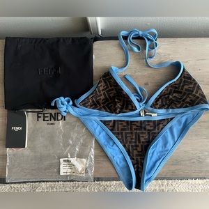 Fendi Roma Reversible Bikini Sz 42